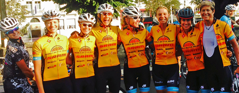 WCA All-Female Team at Trois Etapes for World Bicycle